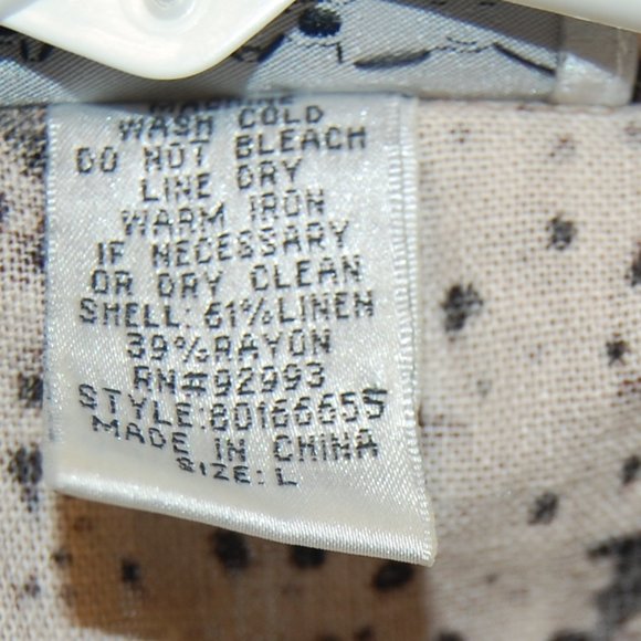 DAVID N Women's Brown Animal Print Jacket With 3 Buttons.  Size Large - Picture 13 of 13